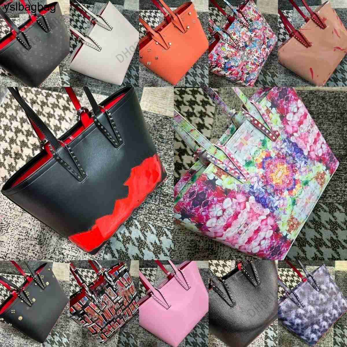 red bottom bag 10A Womens Luxury Tote Bag Top designer shopping handbag Highend real leather Hot P Q christian louboutin loubitons louboutinheel louboutinshoe R8JL