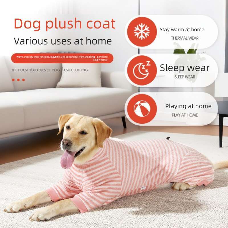 Famous brand New Year of the Snake Amazon Winter Comfortable Long Plush Soft Warm Anti Shedding Dog Cotton Coat pupakaIK