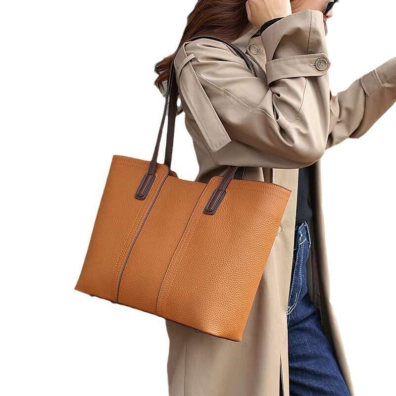 Luxury Shoulder Bags Totes Genuine Leather New Commuter Tote Women Large Capacity Mom Bag S Style SENYY