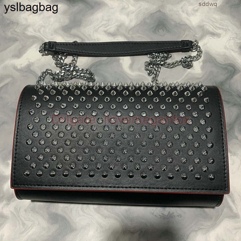 red bottom bag Luxury handbags designer Women rivet bag embossed holding envelope shoulder stre I christian louboutin loubitons louboutinheel louboutinshoe QRWM