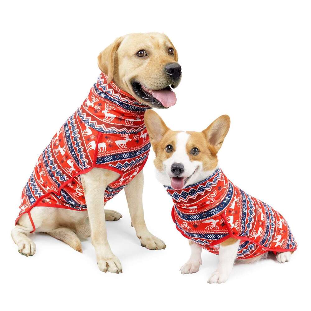 New autumn and winter cross-border clothing, warm home wear, high-necked sweatshirt, cotton coat, pet apparel, dog clothes