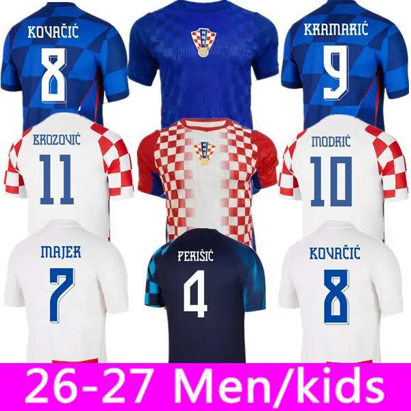 2026 World Cup Croatia National Team New Soccer Jersey Uniform MODRIC KOVACIC PASALIC PERISIC Men Home Away gk Football Shirt Kids Kit Set 16-4XL