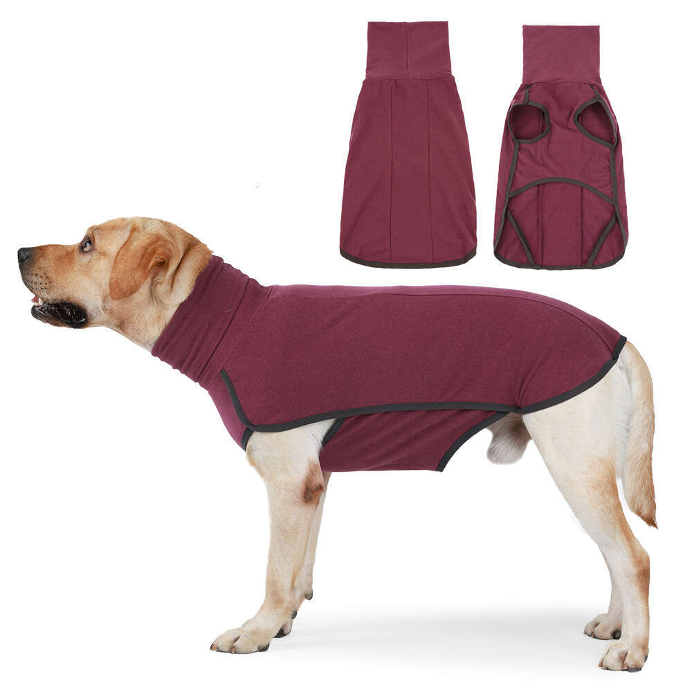 New autumn and winter cross-border clothing, warm home wear, high-necked sweatshirt, cotton coat, pet apparel, dog clothes