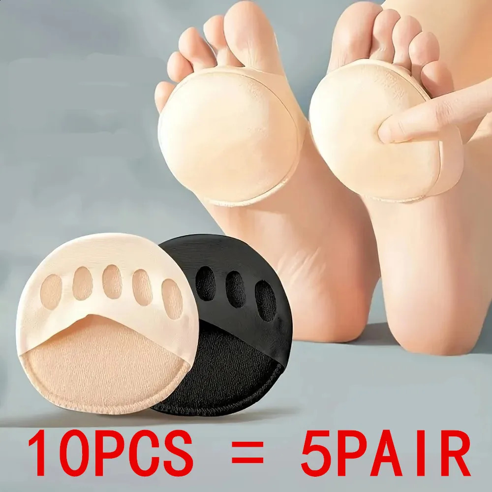 10PCS Foot Pad High Heel Forefoot Pad Soft Invisible Metatarsal Support Non-Slip and Anti-Foaming Insole Comfortable Care Tool 260124