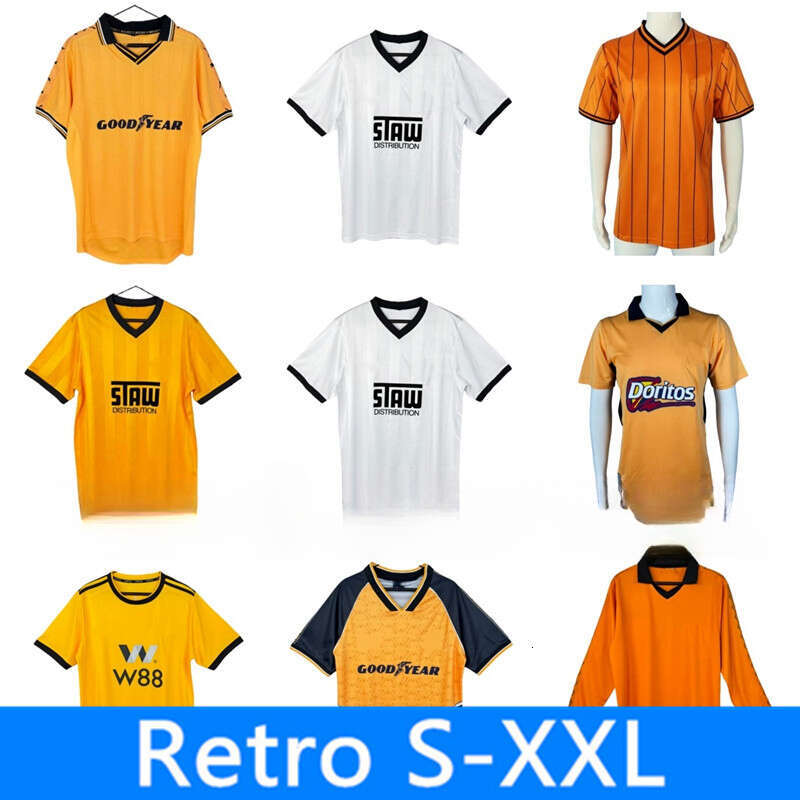 1980 81 Retro Wolves Soccer Jerseys 85 86 87 88 Jersey 96 98 99 02 04 18 19 Home Away Football Shirt