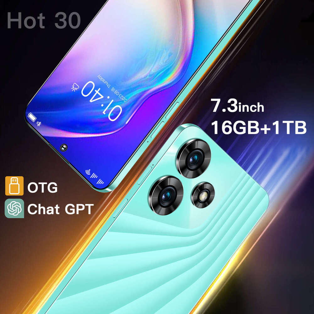 Famous brand cross-border new product Hot Android smartphone 7.3-inch 16+1T phone factory price CKS