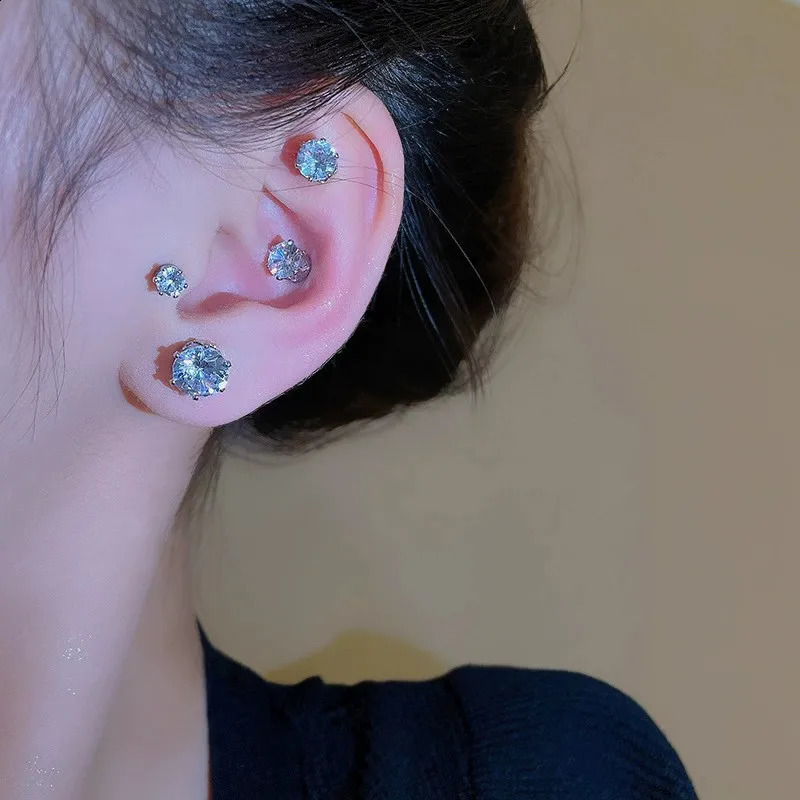 1-10 pieces of strong magnetic earring clips non perforated punk zircon earrings mens and womens body perforated jewelry 260127