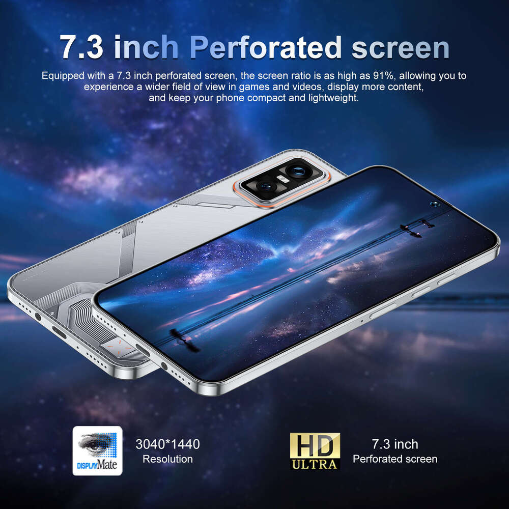 Famous brand cross-border GT 30 Pro Android 16+1T smartphone 7.3 large screen Android phone source manufacturer CKS
