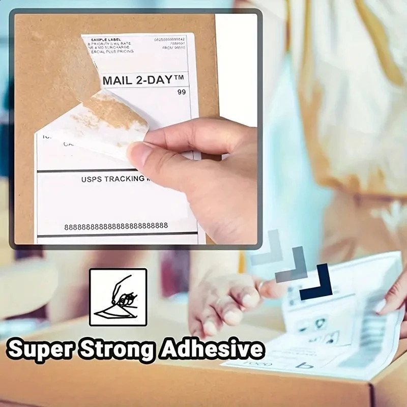 4x6inch Thermal Printer Papers White Labels Sticker 100x150mm For Labels DHL UPS Express Barcode For P50/D100/D200 260203