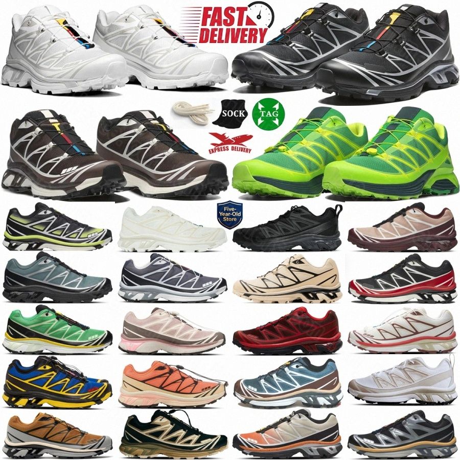 XT6 Shoe Gortex Running Shoes Designer XT 6 Pink Brown Green Ultra Lunar Triple Black Mens Trainers Womens Outdoor Sports Sneakers