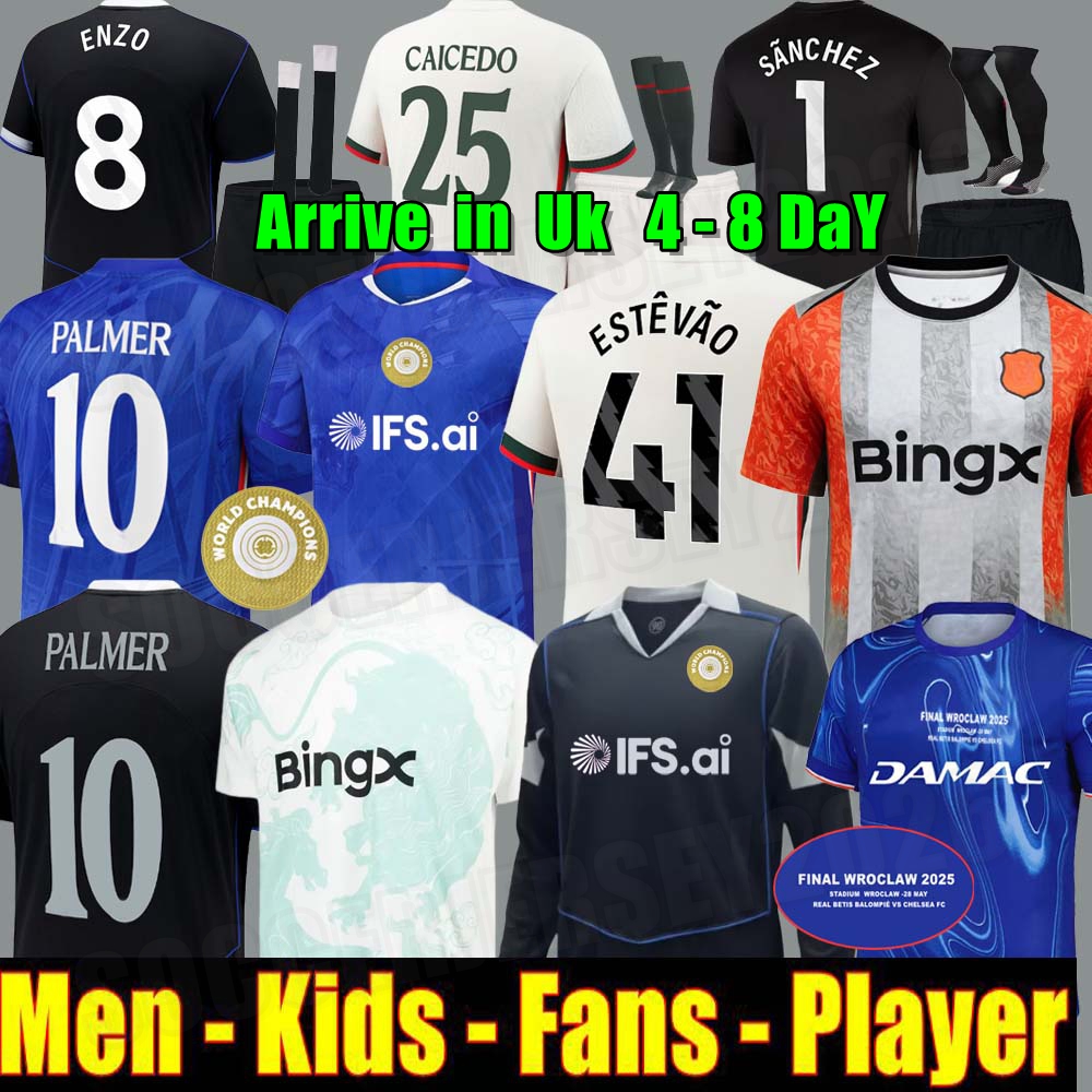 TOP 25 26 Chelsea Soccer Jerseys PALMER ESTEVAO ENZO JOAO PEDRO CAICEDO CUCURELLA GARNACHO GITTENS BADIASHILE CHELSEASES NETO DELAP GUSTO men kids Football Shirt