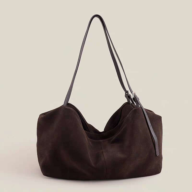 Luxury Shoulder Bags Totes Vintage Casual Commuter Large Capacity For Women New Autumn Winter Suede Tote Niche Versatile Bag SENYY