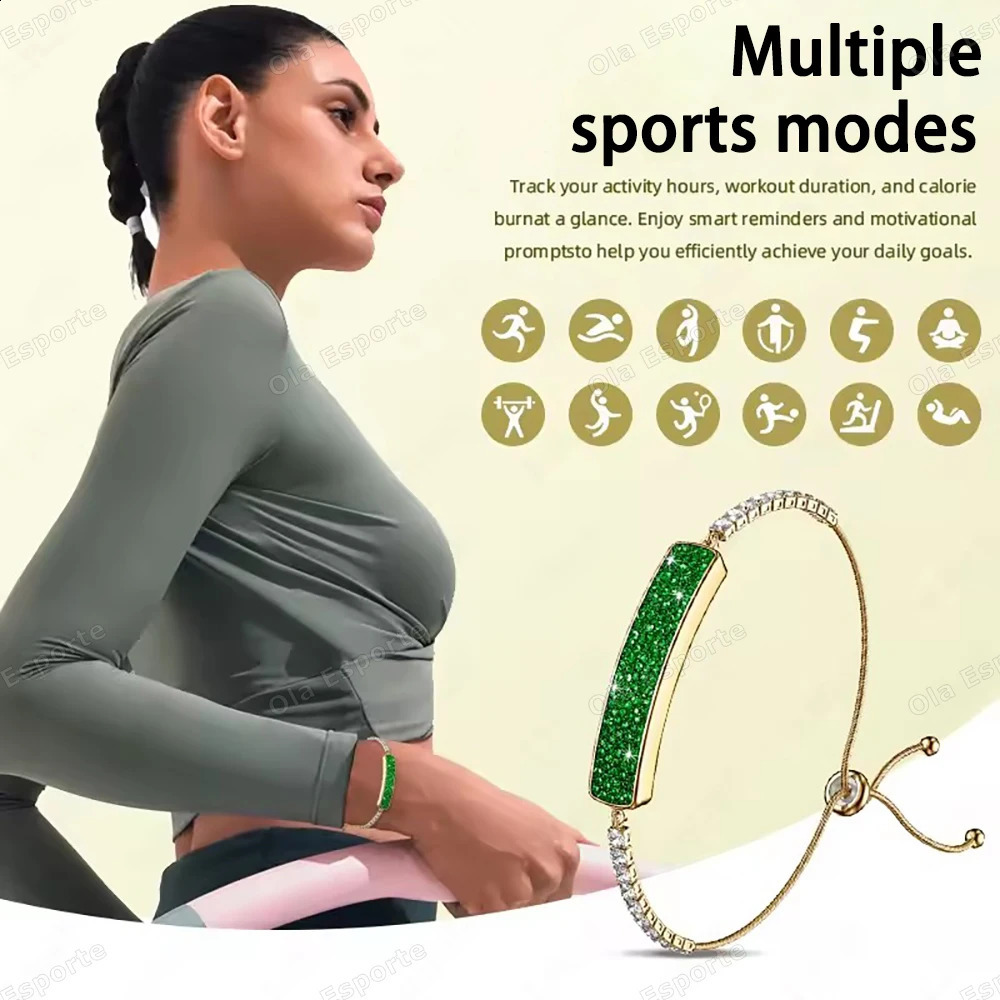 Fashion Womens Smart Wristband Heart Rate Sleep Health Monitoring Waterproof Smart Bracelet Multiple Sports Modes Pedometer 260207 - view 5