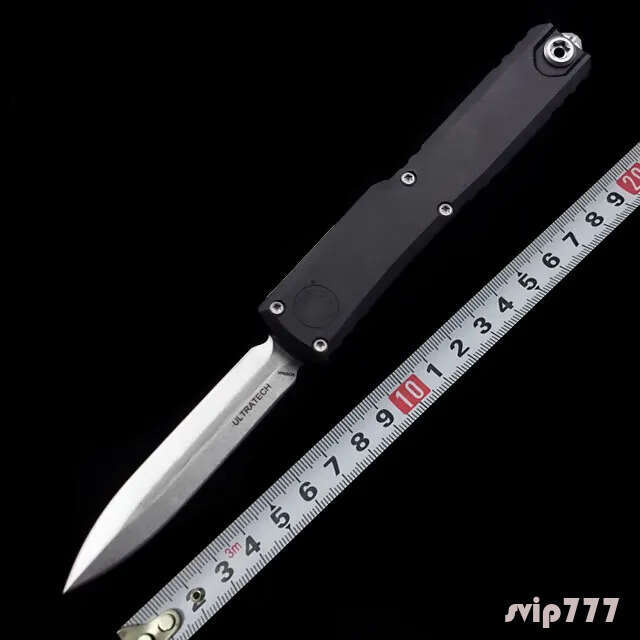 High quality Micro D2 TECH Aluminum Alloy Handle Outdoor Camping Self Defense knife Pocket OTFS Knife