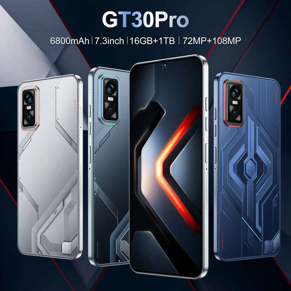 Famous brand cross-border GT 30 Pro Android 16+1T smartphone 7.3 large screen Android phone source manufacturer CKS