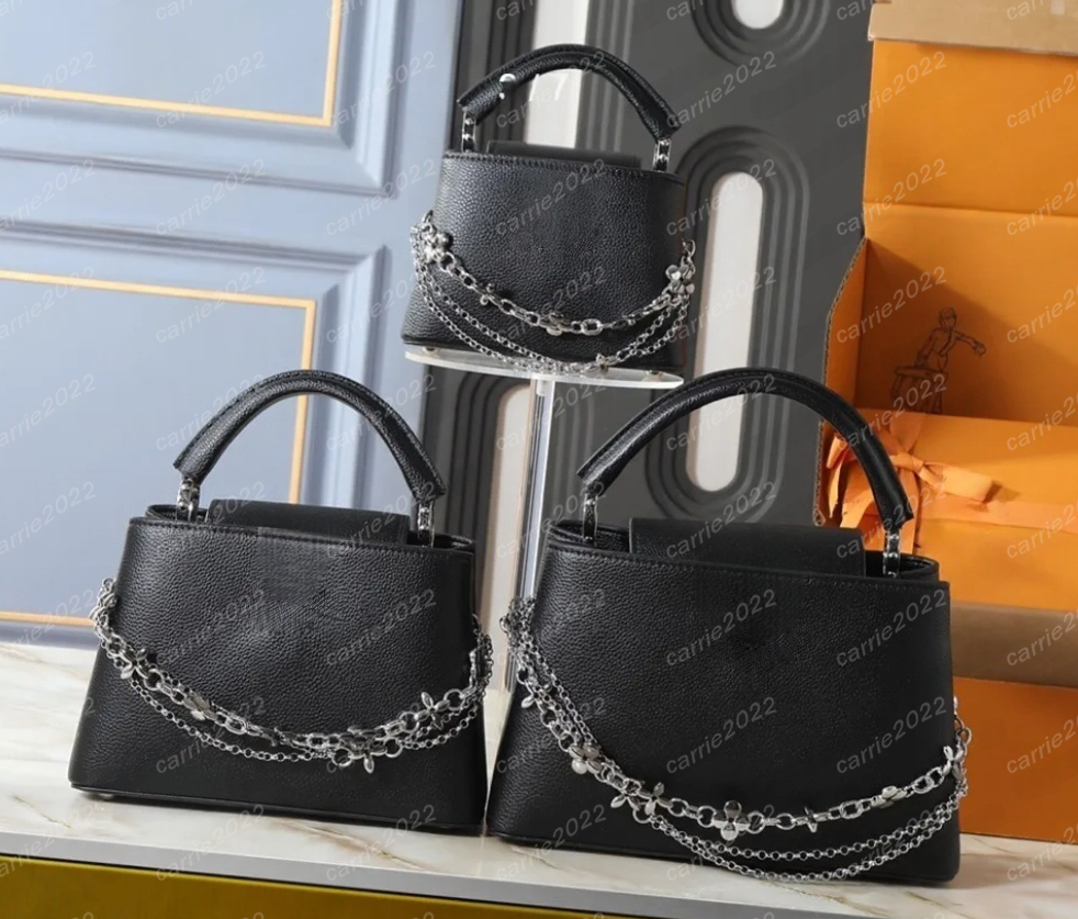 Ladies Fashion Casual Designer bag Luxury Capucines Bag Shoulder Bag Crossbody Handbag Bag lties vit Tote Bag vuittion vuttonn M27035 Purse Pouch 10A Top quality