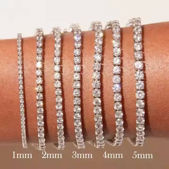 GIA IGI Certified Lab Grown Diamond Tennis Bracelet Chain 10K 14K 18K Gold Adjustable Vvs Lab Created Diamond Tennis Chain