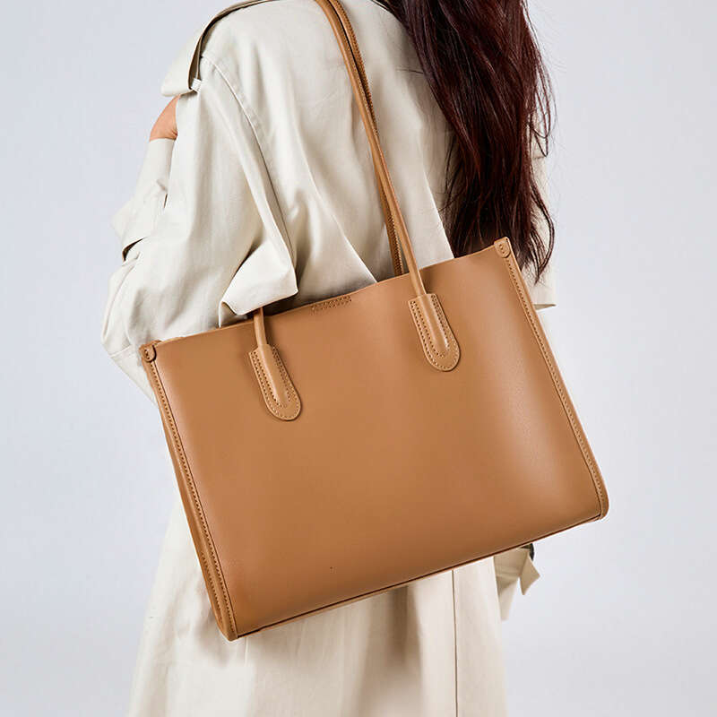 Luxury Shoulder Bags Totes Tote Large Capacity Genuine Leather New Handbag Women Niche High End Versatile Commuter Bag SENYY