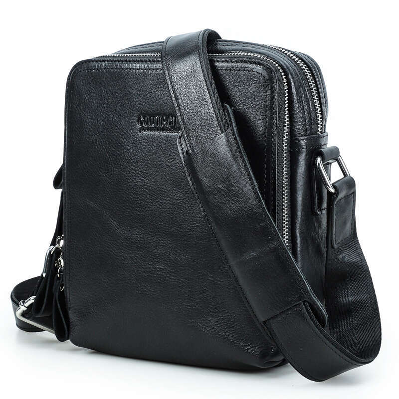 Luxury Shoulder Bags Totes Black Angel Factory Direct Sale Retro Crazy Horse Genuine Leather Men S Crossbody Bag Cross Border Dropshipping SENYY