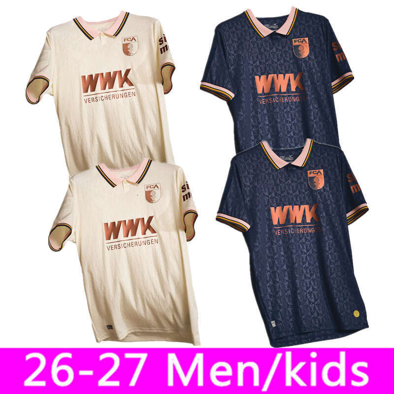 25 26 Augsburg soccer jerseys 2025 2026 MAIER IAGO GUMNY MBUKU OXFORO PEDERSEN REXHBECAJ VEIGA VARGAS UDUOKHAI GOUWELEEUW mens football shirts