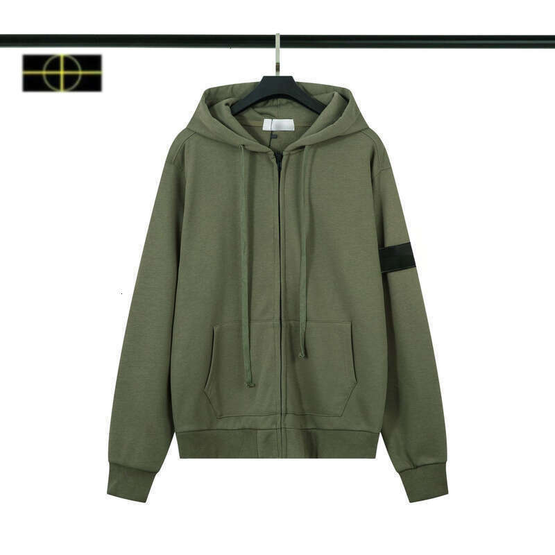 Designer Mens Hoodie Zip Up Hoodie Stone Sweatshirt Womens Hoodies Hooded Cross Badge Sign Long Sleeve Hooded Pullover Street Hoodies Tops Free Ship