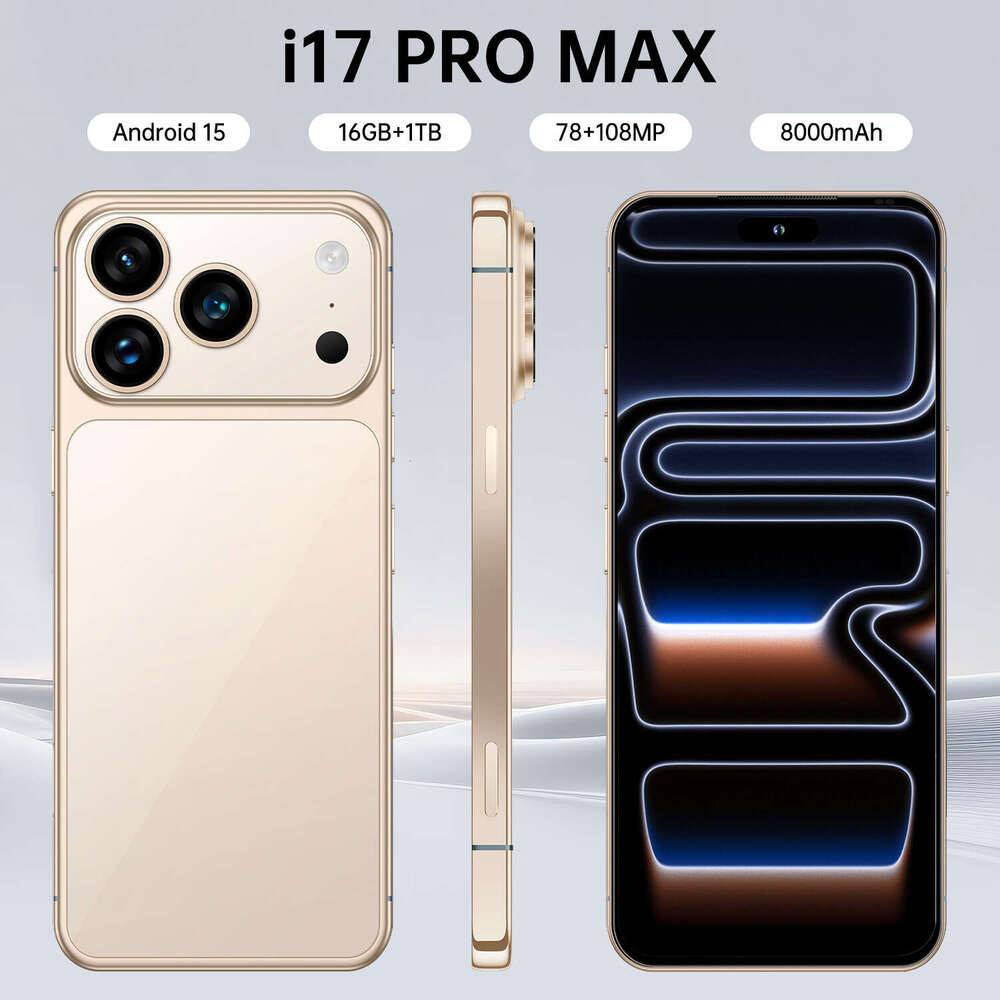 Renowned brand's new cross-border i17 ProMax smartphone 7.3-inch 16+1T Android smartphone CKS from the original manufacturer