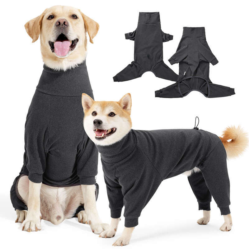 Famous brand cross-border new pet clothing, big dog quadruped clothing, high neck warm and cold resistant winter big dog clothing pupakaIK