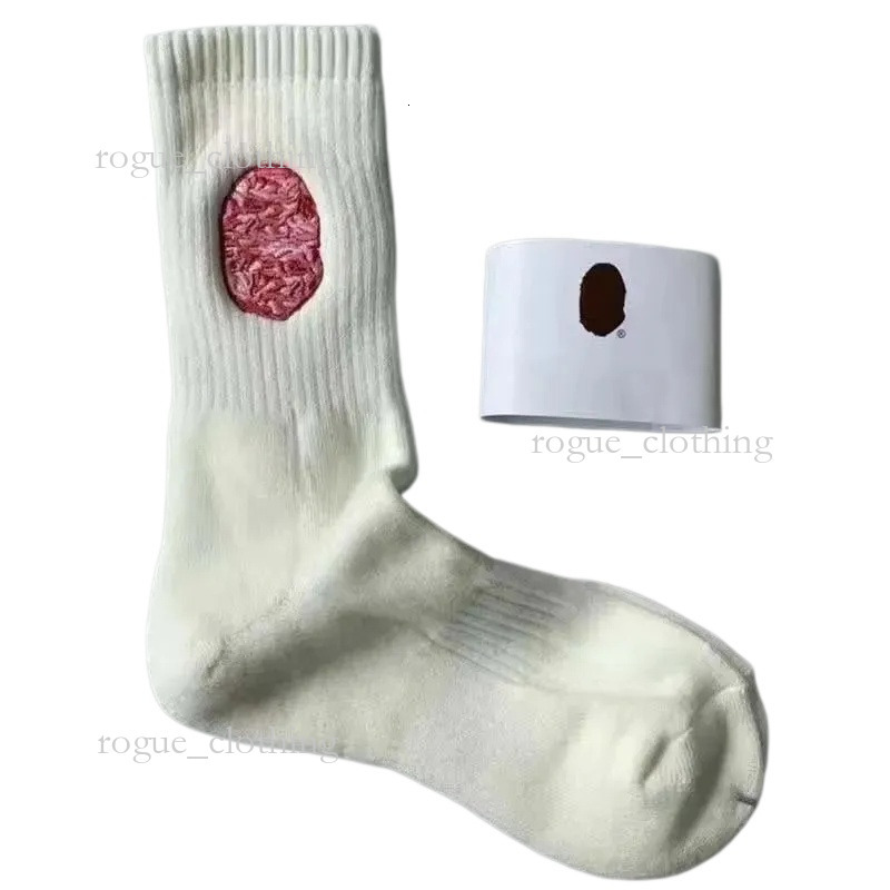 Bapesocks Designer Socks For Men Designers Sock Embroidery Witner Men Thick Warm Wool Socks Vintage Christmas Bapeity Sock Colorful Gift Free Elite White Socks c75