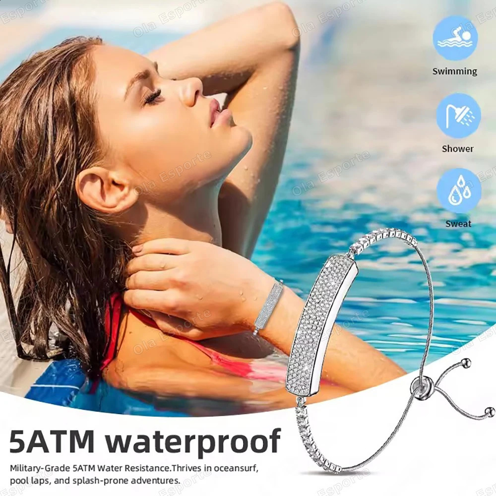 Fashion Womens Smart Wristband Heart Rate Sleep Health Monitoring Waterproof Smart Bracelet Multiple Sports Modes Pedometer 260207 - view 6
