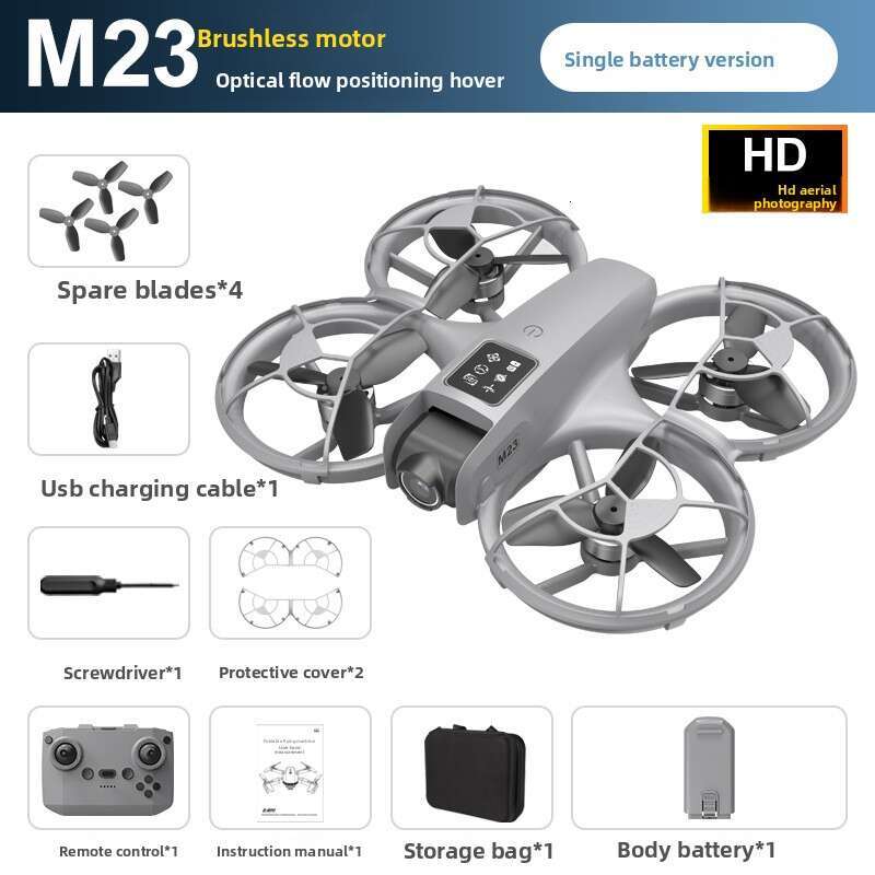 New M23 Brushless With Screen Aerial Photography HD Small Quadcopter Remote Control Aircraft Drone Kuhangxin