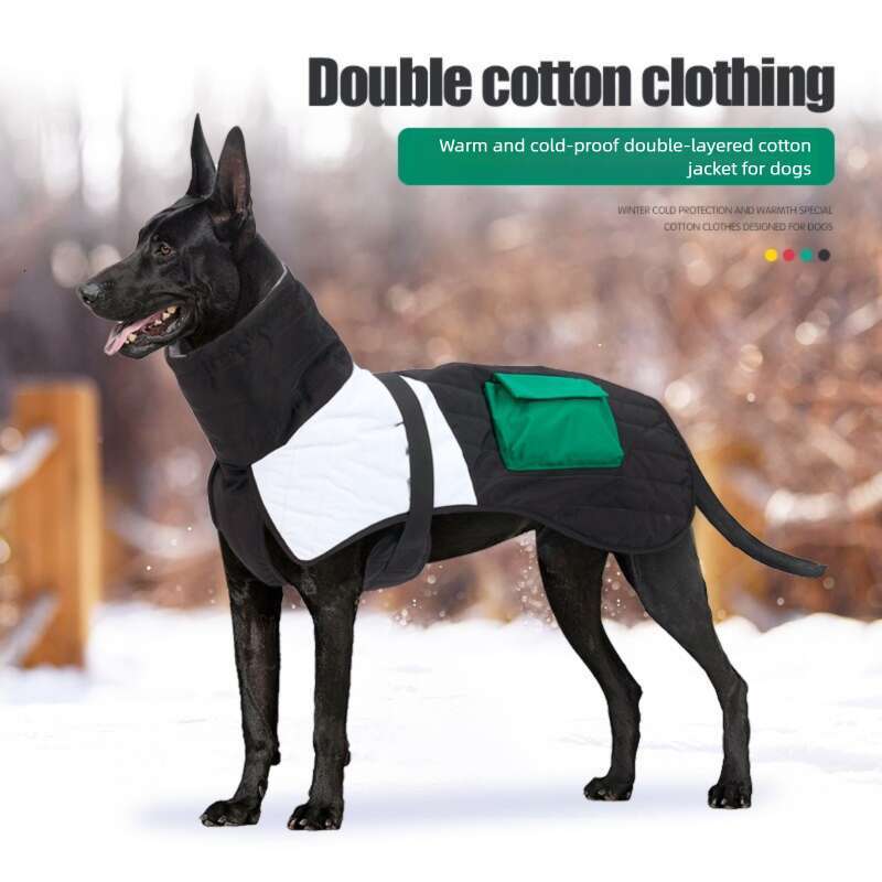 Famous brand winter thick dog clothes with plush insulation, Durbin pet cotton clothes, medium and large dog clothes for autumn and winter, in stock p