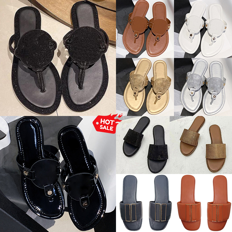 Free shipping with box designer sandals women slides luxury flat flip flops sliders slide sandal womens outdoor shoes size 35-42
