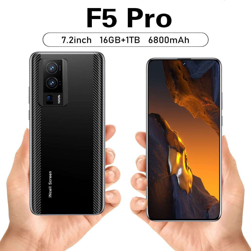 Renowned brand F5 Pro cross-border Android smartphone 7.3-inch foreign trade 16+1TB source factory direct sales CKS