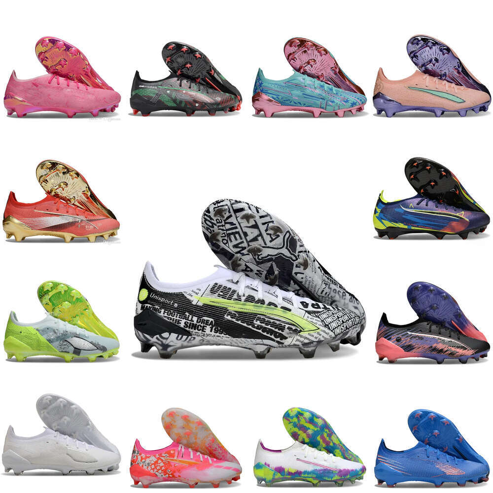 KidSuper SE Ultra 5 Ultimate Unlimited Cleats Sennas FG Soccer Match x Miami Racetrack Boots Ayrton Elite Memphis Depay Football Shoes 1413AA