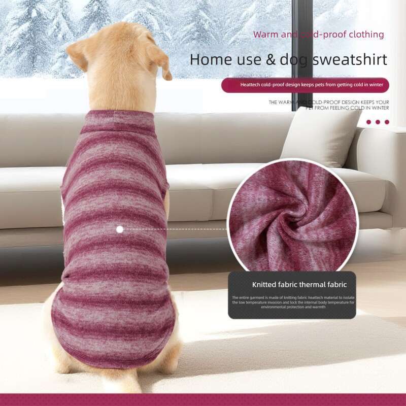 Famous brand Amazon's new dog sweater for autumn and winter, warm and comfortable home clothes, large dog clothes in stock, factory direct sales,