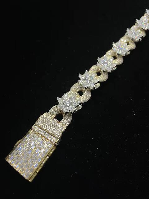 925 Sterling Silver Cuban Link Chain Necklace Custom Design for Casual Formal Jewelry Wholesale - view 3