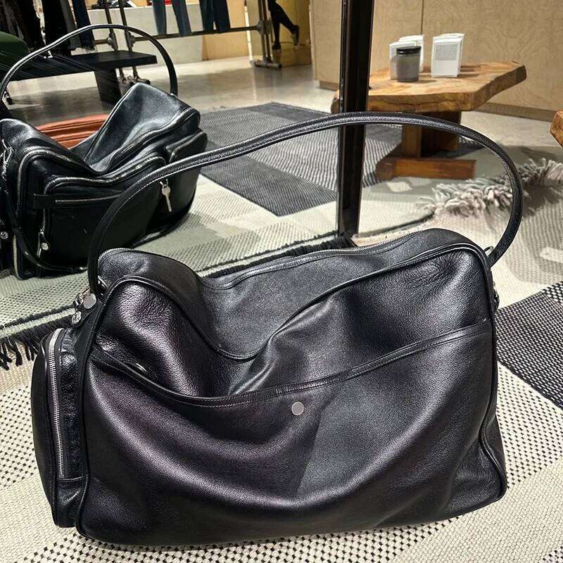 New Niche Retro Versatile Casual Lazy Zipper Portable Shoulder Multi-Pocket Trendy Locomotive Bag Suotong260222