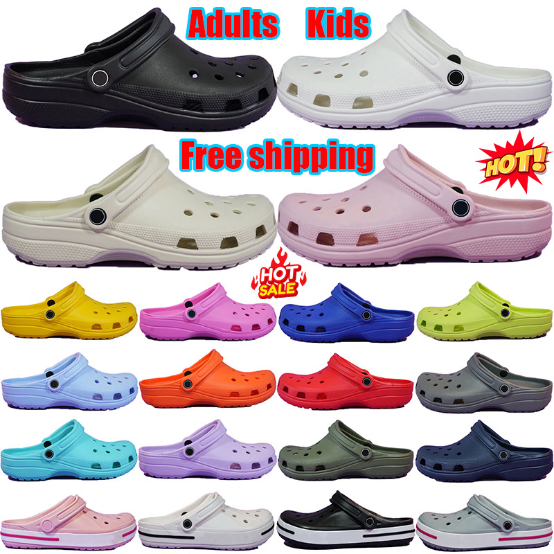 Free Shipping Designer croc sandals heels sandale crocsslippers Clogs Shoes slides slippers for famous mens womens luxury pantoufle sandalias sandles