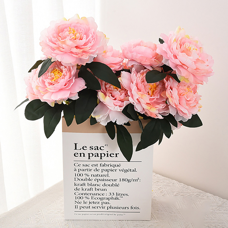 7 Heads Artificial Large Peony Cloth Faux Flroal Wholesale for Table Centerpiece Home Wedding Party Table Decor DIY Floral Arrangement Easter Spring Bouquet