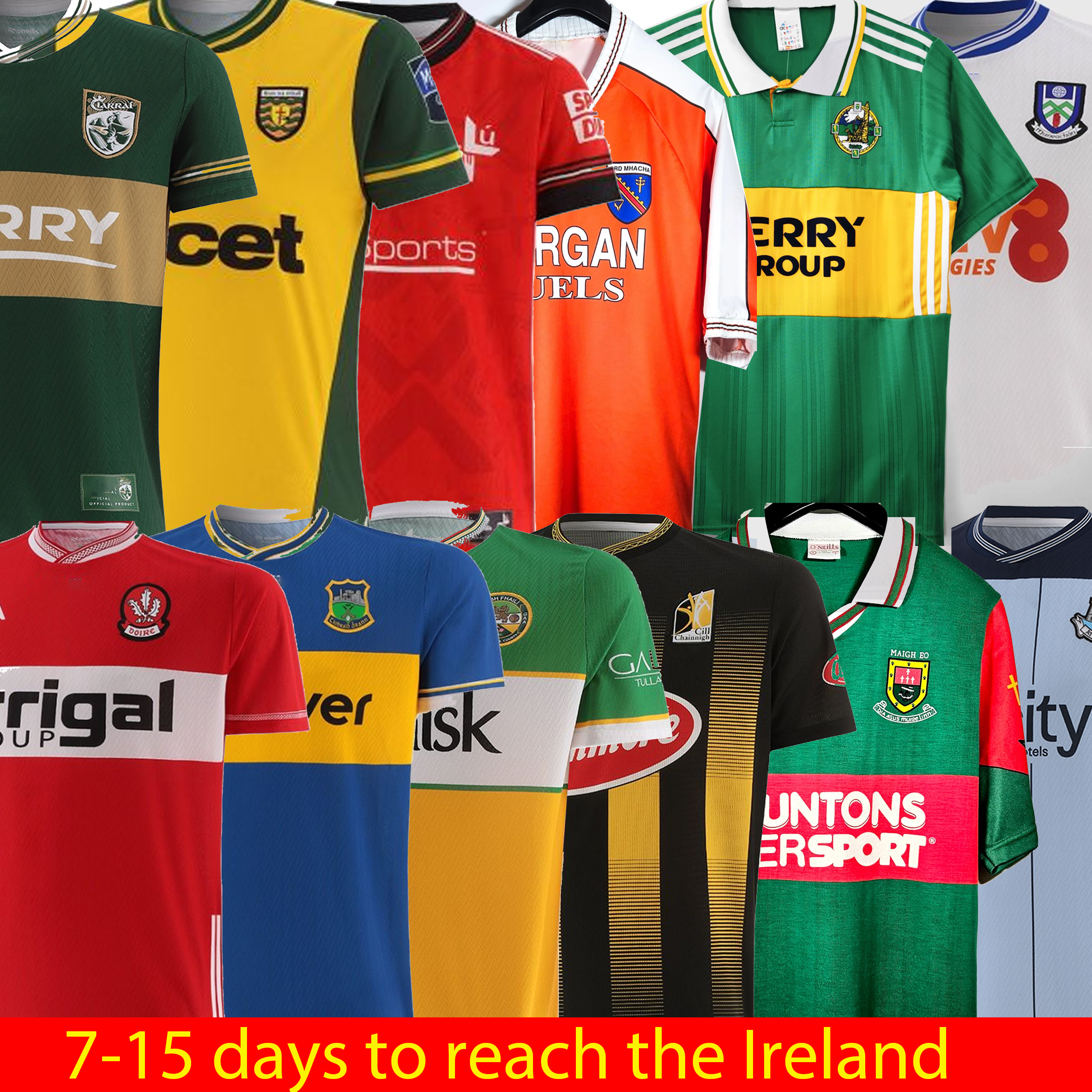 2026 Armagh GAA Rugby jerseys 1996 Cork 1999 MAYO 2002 Dublin Retro gaa jersey Louth Antrim Wexford Wicklow Westmeath Limerick Donegal 1998 Kerry Ireland shirts