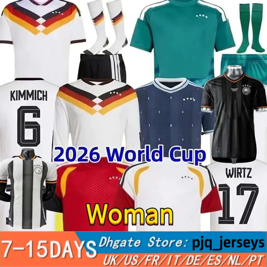 Germany Jerseys 2026 World Cup 125TH Musiala Wirtz Havertz Kimmich Soccer Jerseys Deutschland Trikot KROOS Tah RUDIGER Raum MULLER Men Football Shirts Kids Kits