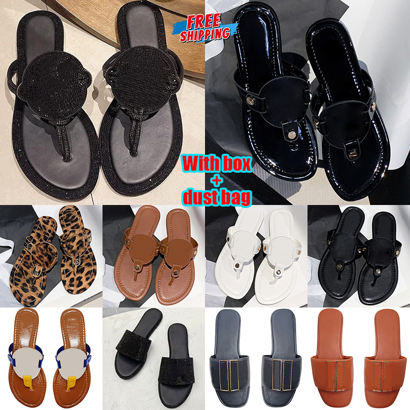 Free shipping with box torysburchly designer sandals women slides luxury flat flip flops sliders slide toryes sandals burchy sandal womens outdoor shoes 35-42