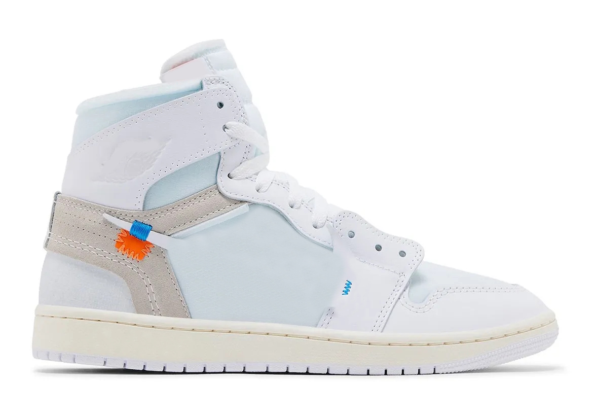 Authentic Virgil Archive x 1 High OG Alaska White VAA Men Women Sports Shoes Outdoor Sneakers With Original box AA3834-100