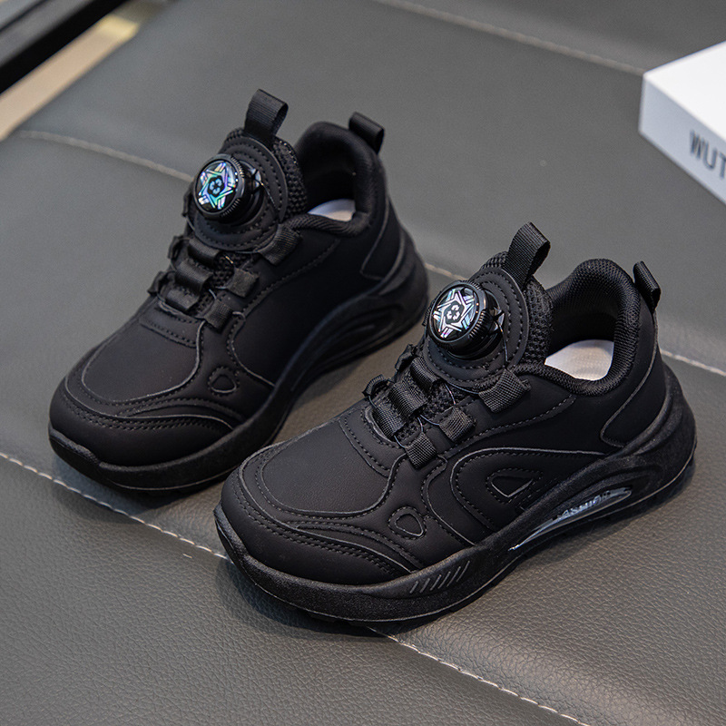 Free shipping Children's student white shoes,baby shoes boys' shoes, spring-autumn breathable shoes, rotating buttons, girls' sports sh