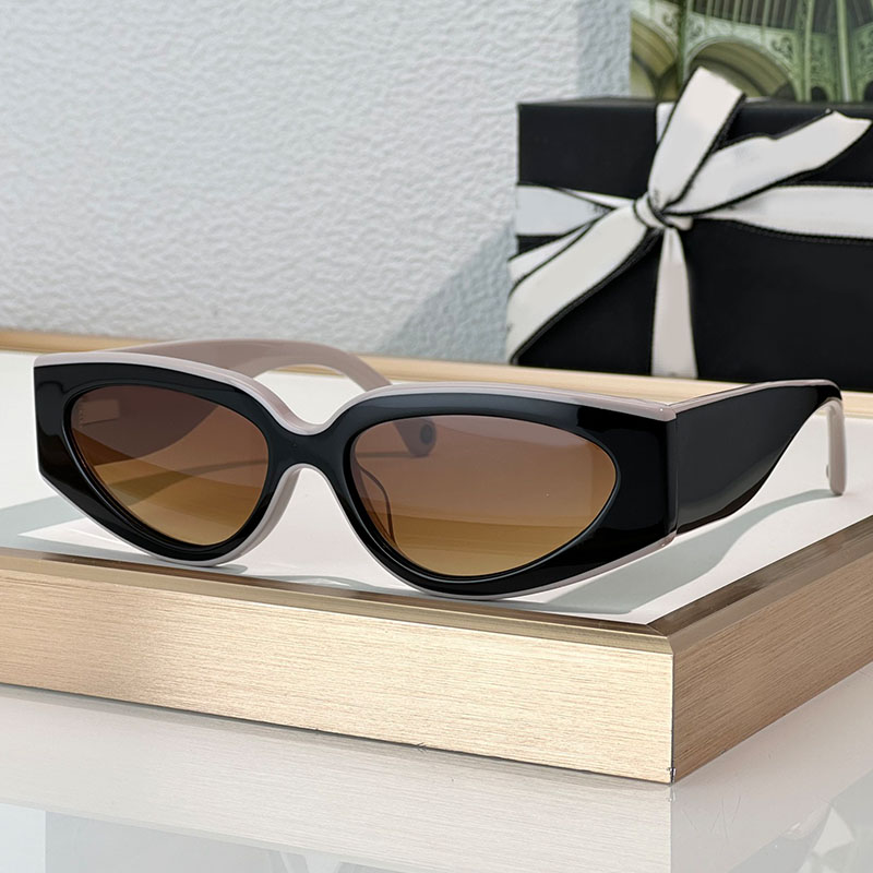 Fashion Cat Eye Sunglasses Designer Acetate Frame Gradient Lens Eyewear A76714 Luxury Sunglasses For Women Men UV400 Sun Glasses With Box