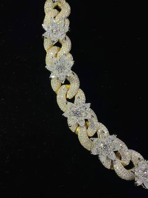 925 Sterling Silver Cuban Link Chain Necklace Custom Design for Casual Formal Jewelry Wholesale - view 6