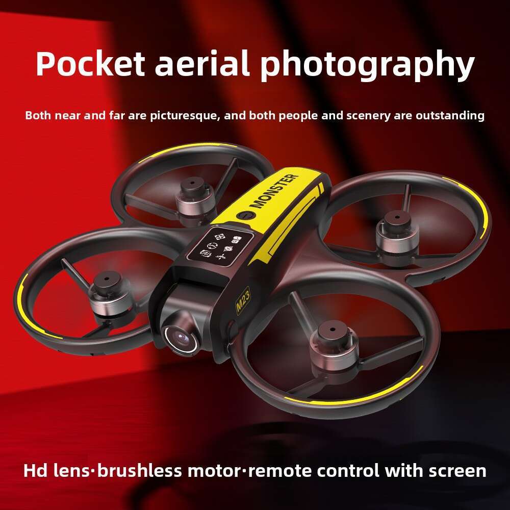 New M23 Brushless With Screen Aerial Photography HD Small Quadcopter Remote Control Aircraft Drone Kuhangxin
