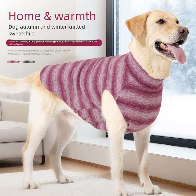Famous brand Amazon's new dog sweater for autumn and winter, warm and comfortable home clothes, large dog clothes in stock, factory direct sales,