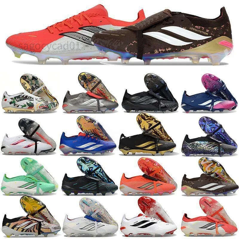 Pradetor Boots Kaka Preditors 26 Black Football Shoes Immortal Born for Goals Jude Bellingham Signal Finishers Steel Unlocked Soccer Cleats