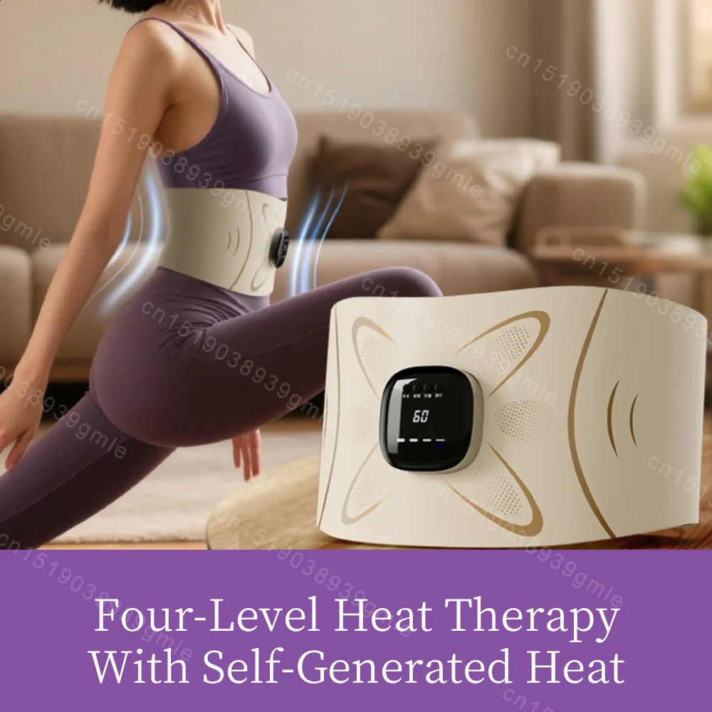Electric Abdominal Massager Muscle Relax EMS Microcurrent Pulse Belly Exercise Shaping Belt Vibration Fat Burning Waist Toning 260126